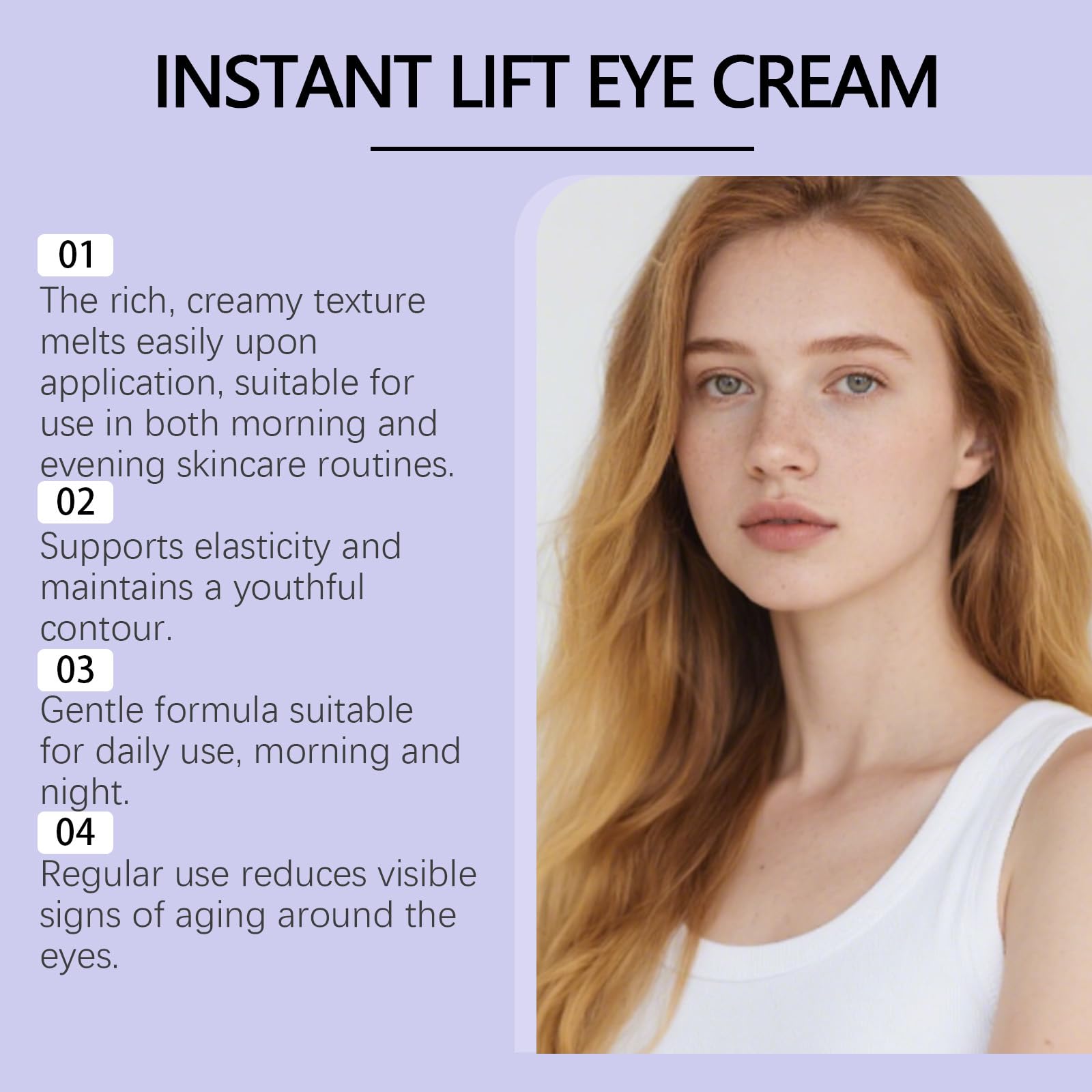 Gel occhi lifting immediato, cura degli occhi anti-invecchiamento contro gonfiore, rughe e occhiaie, rassodante, idratante e rinfrescante, per tutti i tipi di pelle, assorbe rapidamente (6 pezzi)