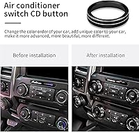 Vista 5 de Cubierta de perilla para interruptor de control de clima F150 AC/remolque/4WD/VOL/botón de afinación interior consola central accesorios compatibles