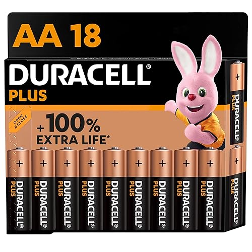 Immagine del prodotto Batterie Duracell Plus AA (pacco da 18) - Alcalina 1.5V - Fino al 100% di extra durata - Affidabilità per i dispositivi a uso quotidiano - 0% plastica nel pacco - 10 anni di conservazione - LR6 MN1500