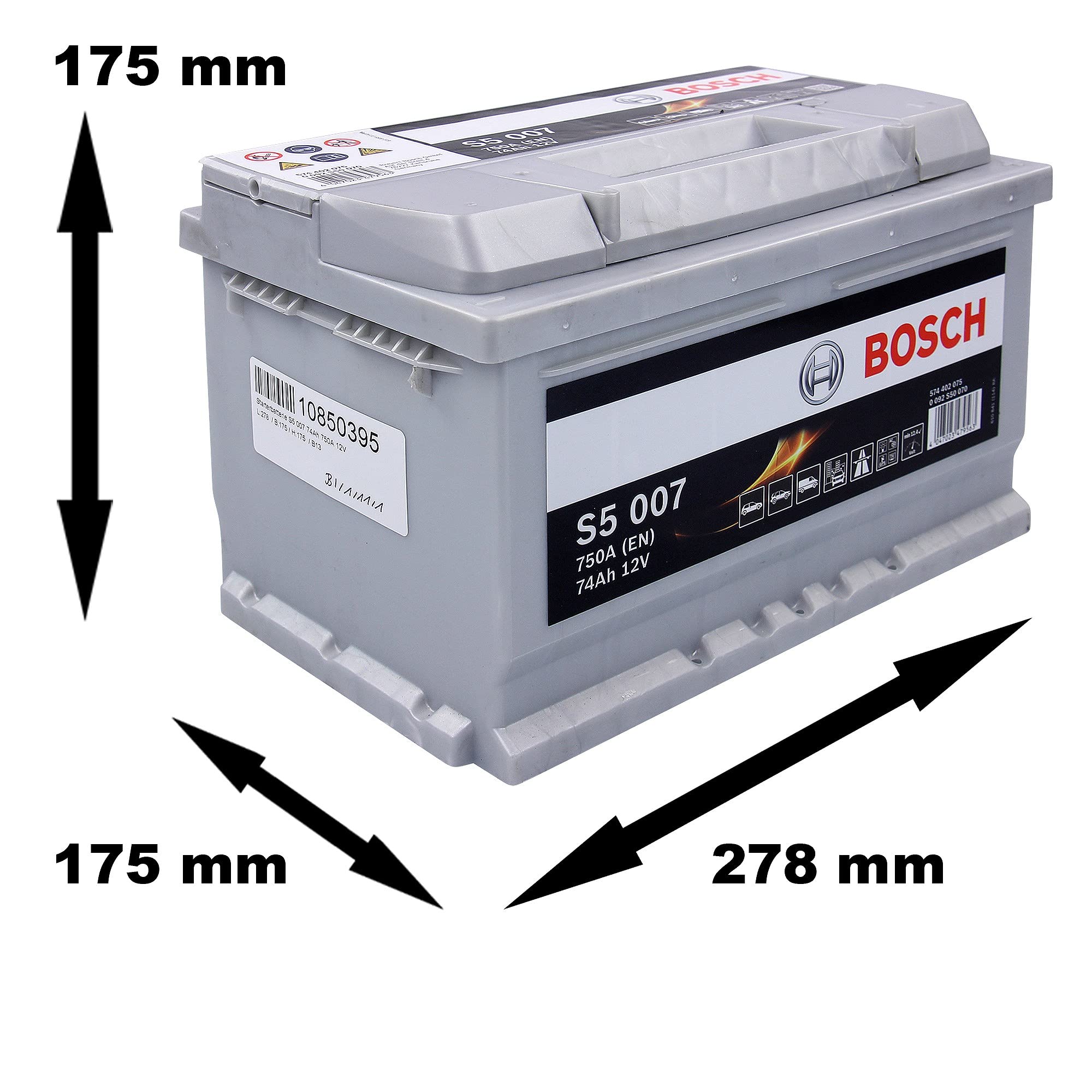 BOSCH 0 092 S50 070 Batteria avviamento; Batteria avviamento