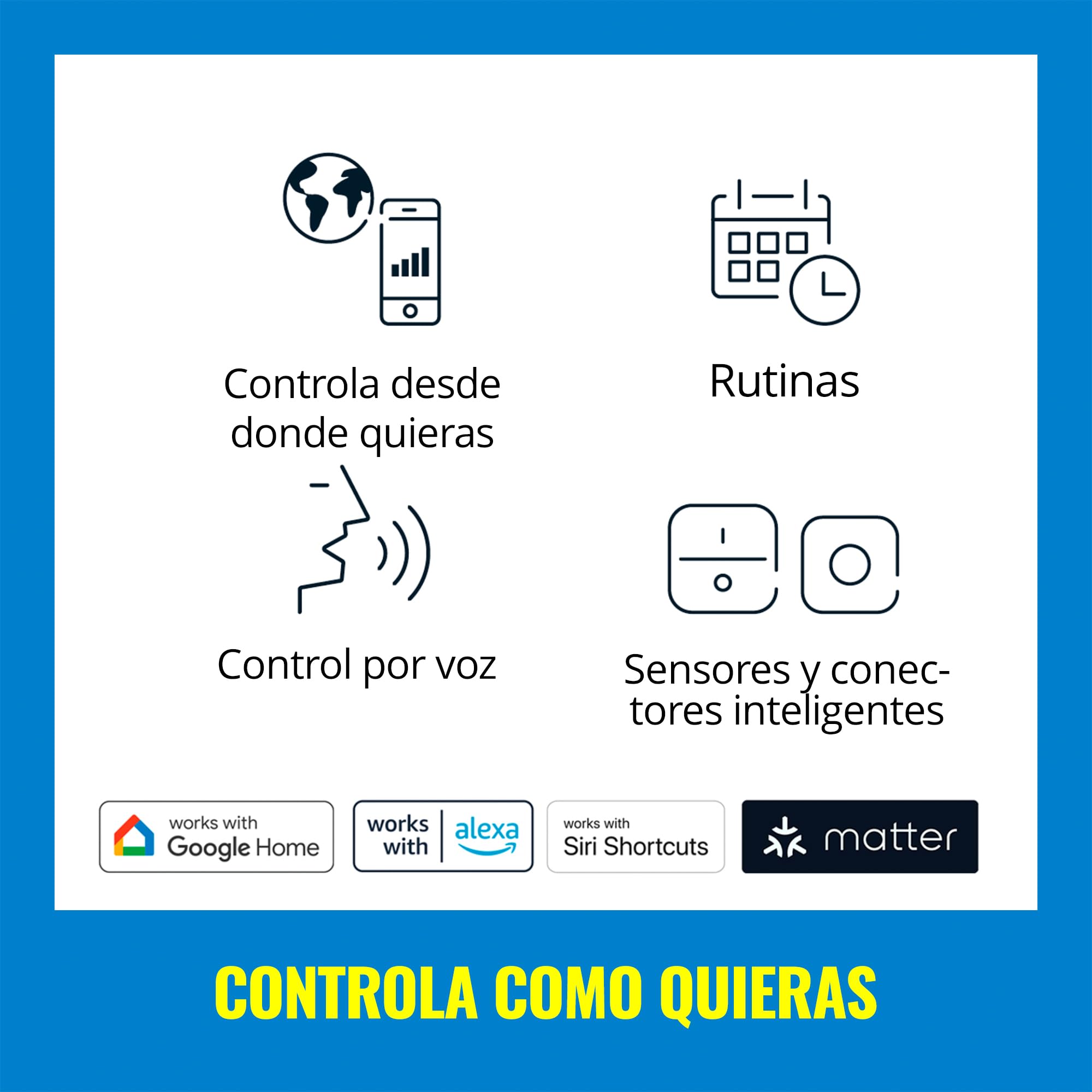 WiZ - Bombilla LED Inteligente Wi-Fi, 4,9W(Eq. 40 W) E14 tipo vela, Luz Blanca de ajustable de cálida a fría, con tecnología SpaceSense y compatible con Alexa y Google Home - Pack de 2