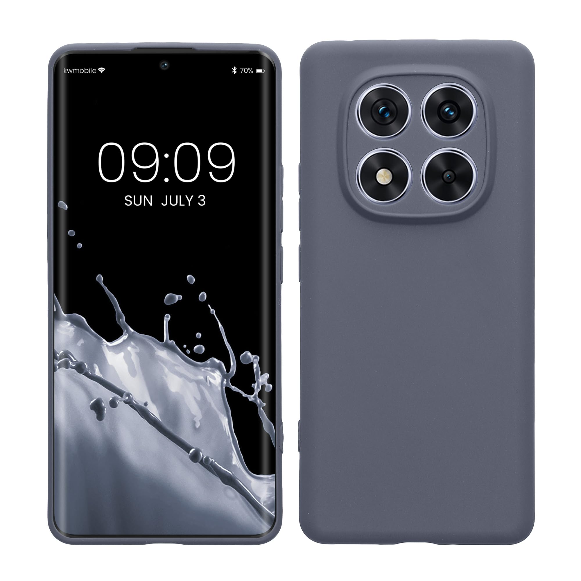 kwmobile Carcasa Compatible con Xiaomi Redmi Note 14 Pro 5G / Poco X7 Funda - Funda Ultrafina de TPU con Bordes elevados - Lavanda Metalizado — view 313