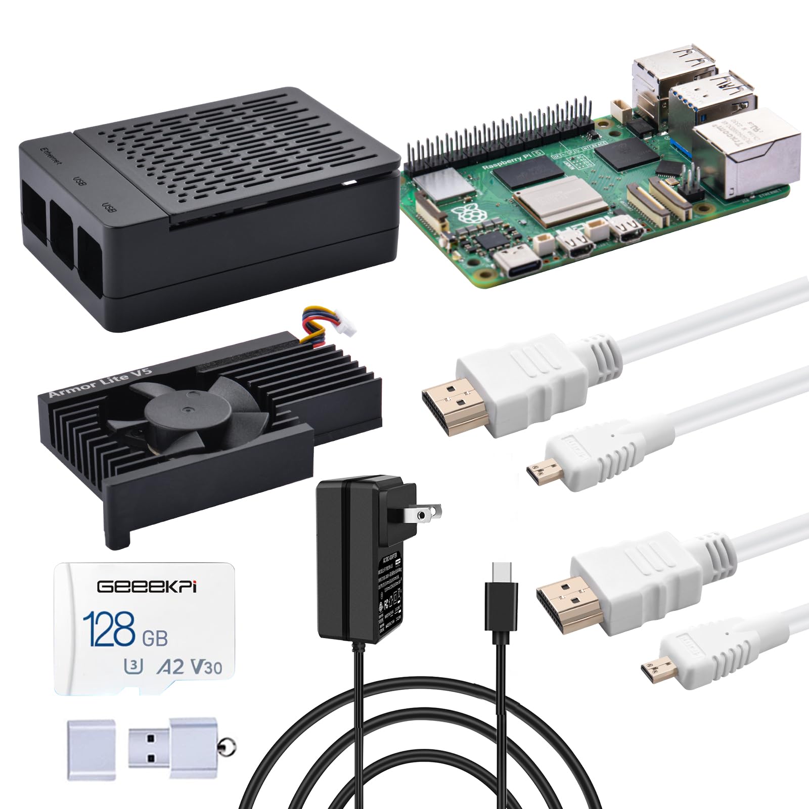 【新品未使用】GeeekPiスターターキット(RaspberryPi5 8GB) Amazon.co.jp: GeeekPi スターターキット (Raspberry Pi 5 8GB