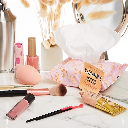 Miniatura 4 de Beauty Concepts Luxe Paquete de 4 toallitas limpiadoras de maquillaje con infusión de coco dulce, miel y karité, vainilla y almendra y menta fresca