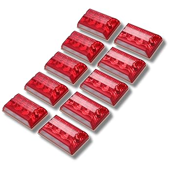Amazon.co.jp: トラック 角型 10個 マーカーランプ サイド