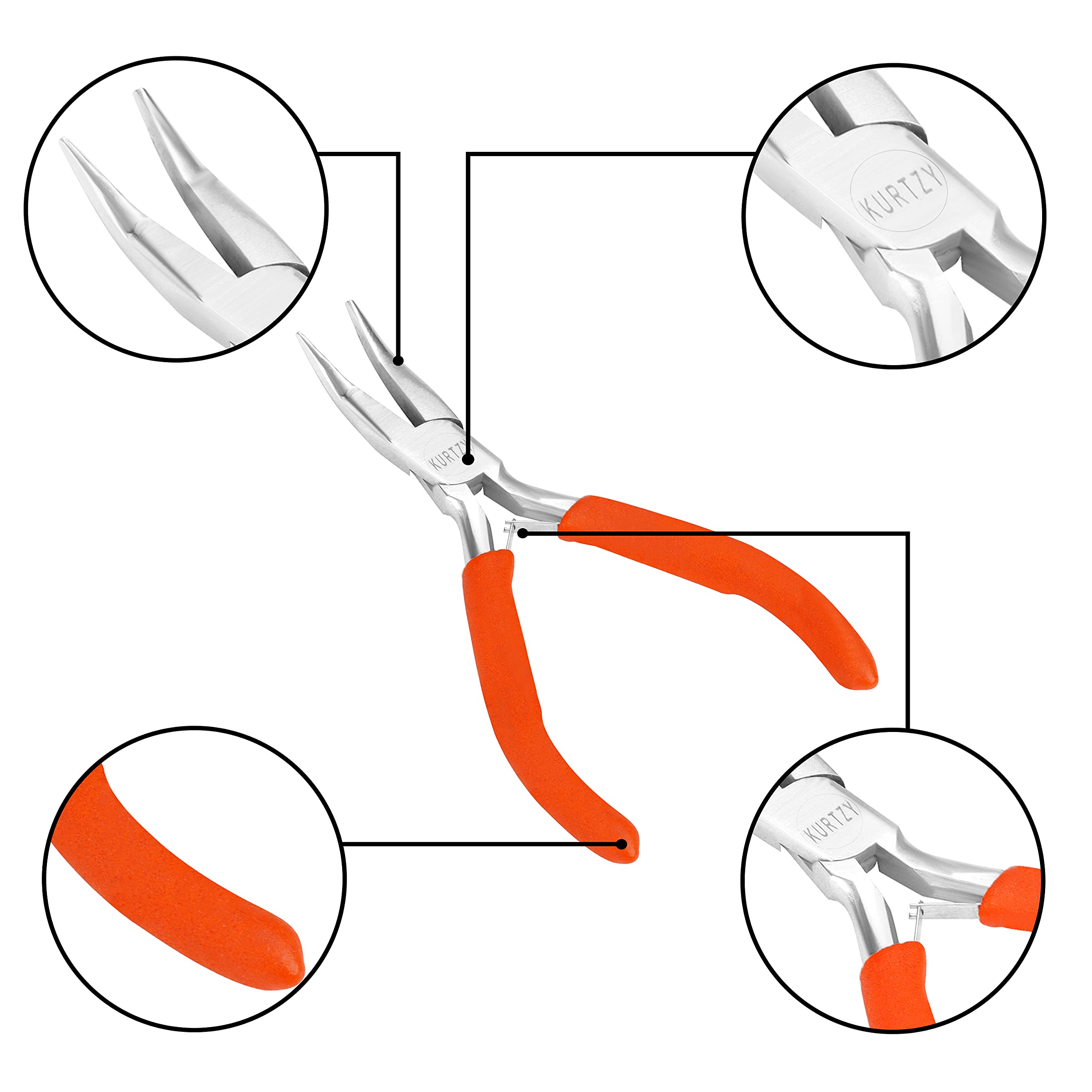 PTL Set 3 Pinze Per Bigiotteria E Hobby - Pinze Multidimensionali A Gradini Per Piegare Filo, Creare Ganci E Anelli, Ideale Per Gioielli Fai Da Te