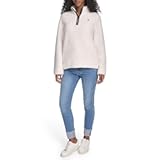 womens 1&sol;4 Zip Mockneck Sherpa Soft Pullover