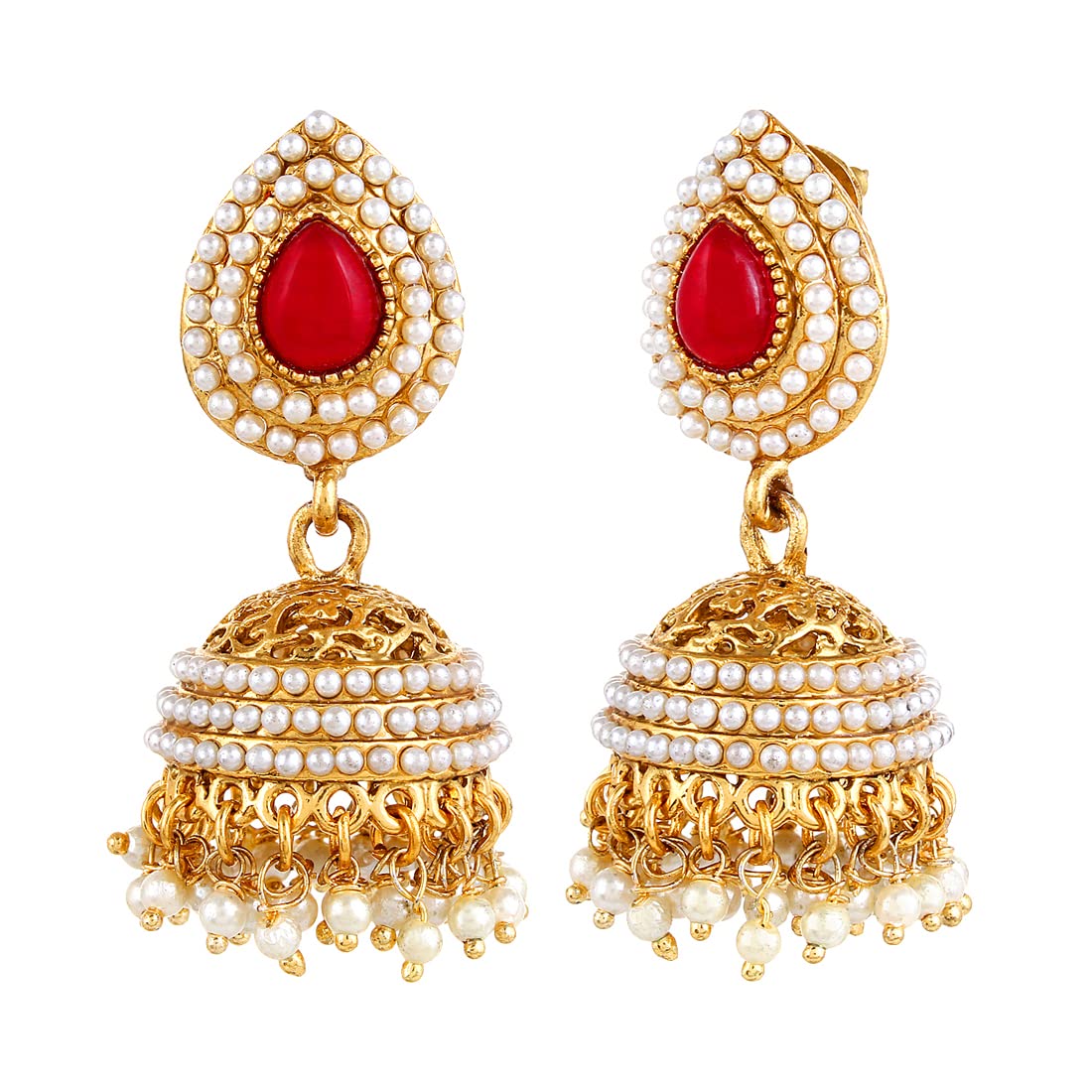 Stylish Plated Jhumka Earrings for Women