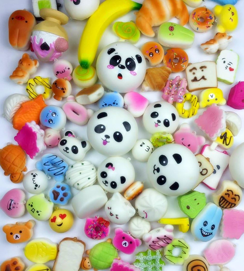 40Pcs Jumbo medium mini slow rising squishies squishys package cute Kawaii scented squishy toy