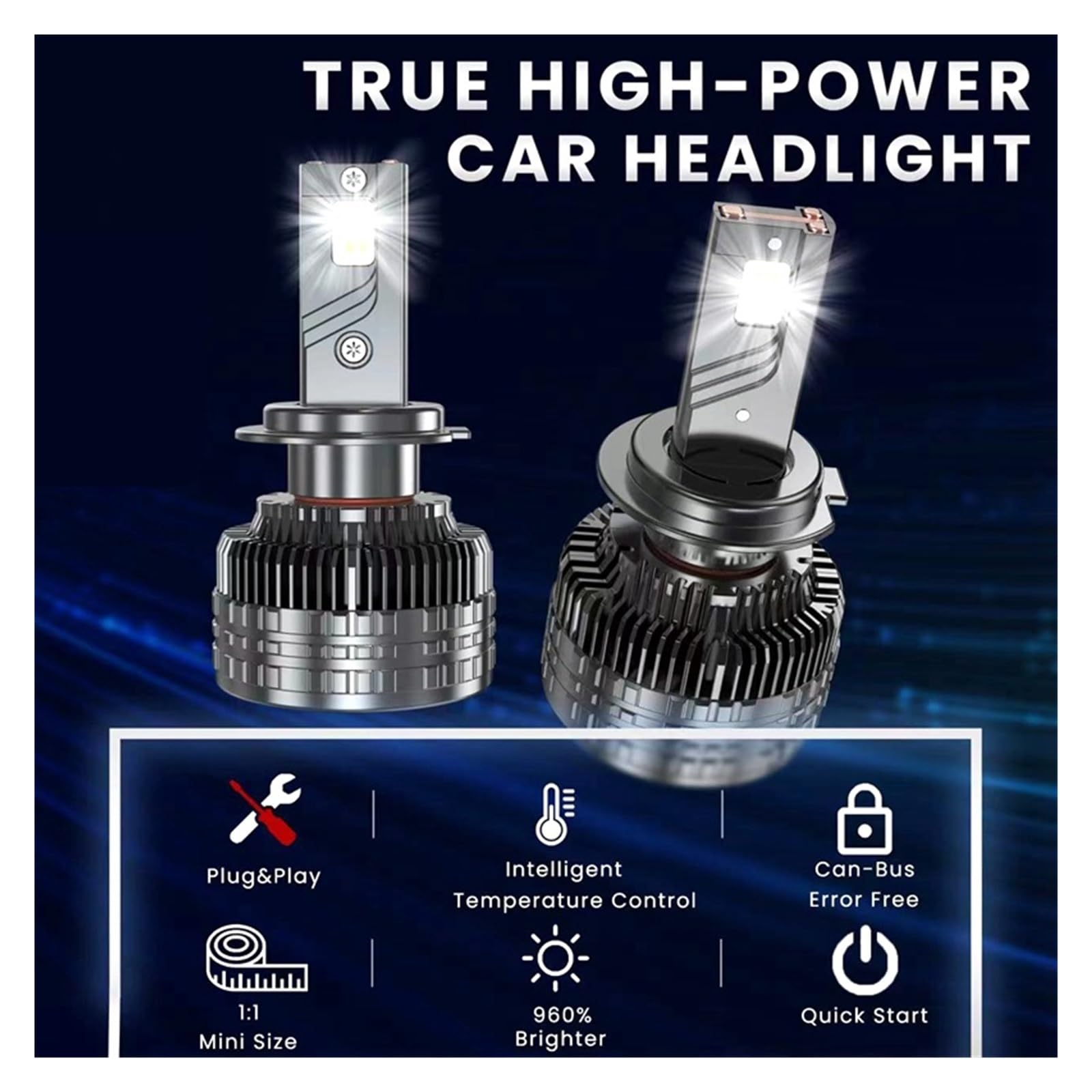 240W H7 H11 9006 Bombilla LED Kit de faros LED Luz de coche Luz antiniebla H7 9006 H8 H9 Lámpara LED de coche Faros LED(H4/9003/HB2 Hi/Lo)