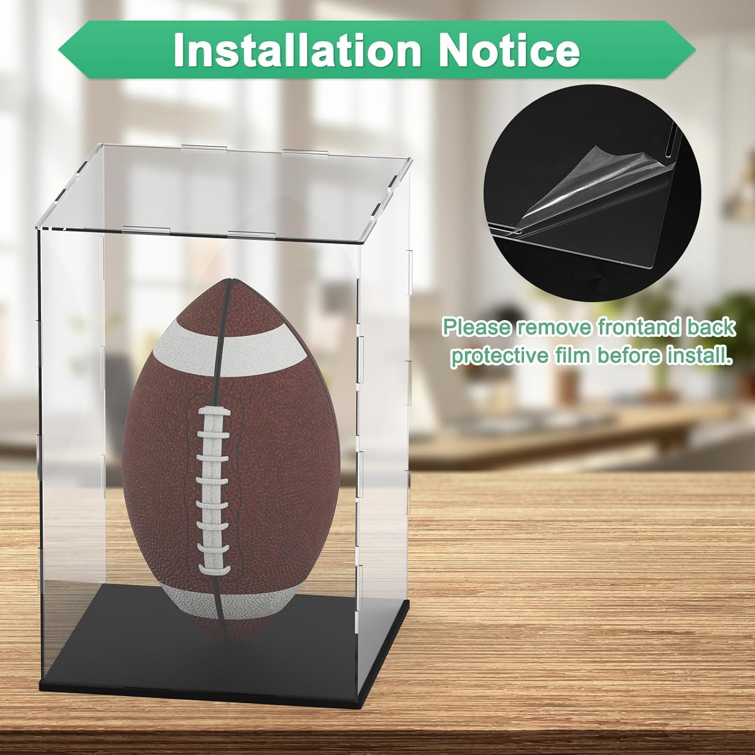 NIYANETAIL DIY Clear Acrylic Display Case β Dustproof Self-Assembly Box for Action Figures, Models, Statues, Collectibles, Dolls & Toys | Home Storage & Showcase (8 x 8 x 12 Inch) 2