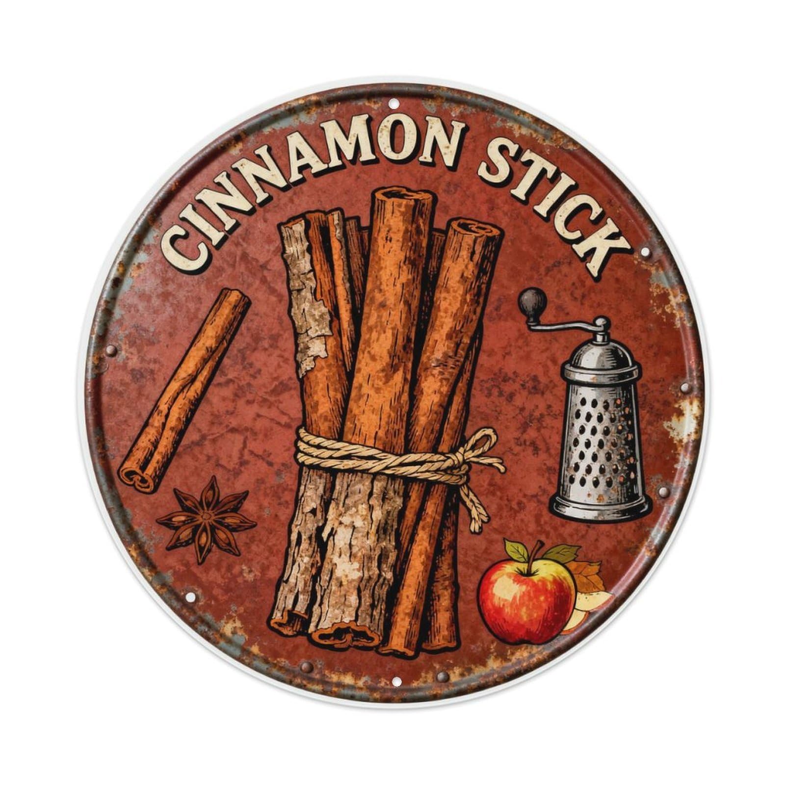 CINNAMON STICK Metal Tin Sign Plaque
