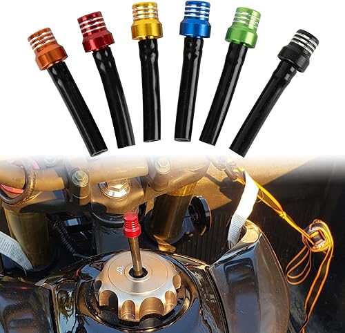 psler - Manguera de ventilación para tapa de combustible de gasolina, tubo de ventilación de válvula de tanque de motocicleta con bola Chekc de