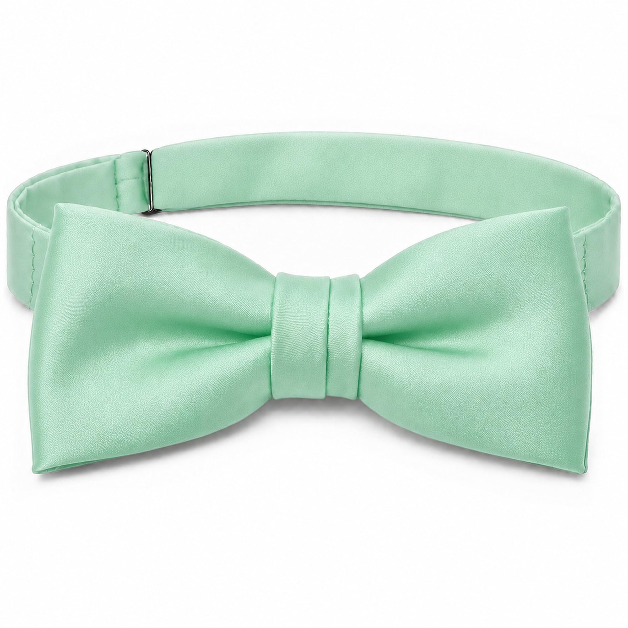 TigerTie Small children Baby bow tie in mint all-one-color - size 29 bis 50 cm Neck circumference adjustable + storage box