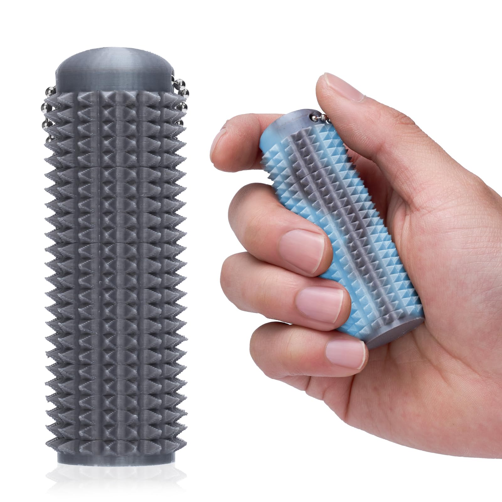 1PC Little Ouchies Fidget Keychain for Adults,Spiky Grippie Stim Sensory Toy | Pain Relief & Anxiety Stress Relief |Tactile Fidget for ADHD,Focus & Venting | Color-Changing (30°C) & Glow in Dark