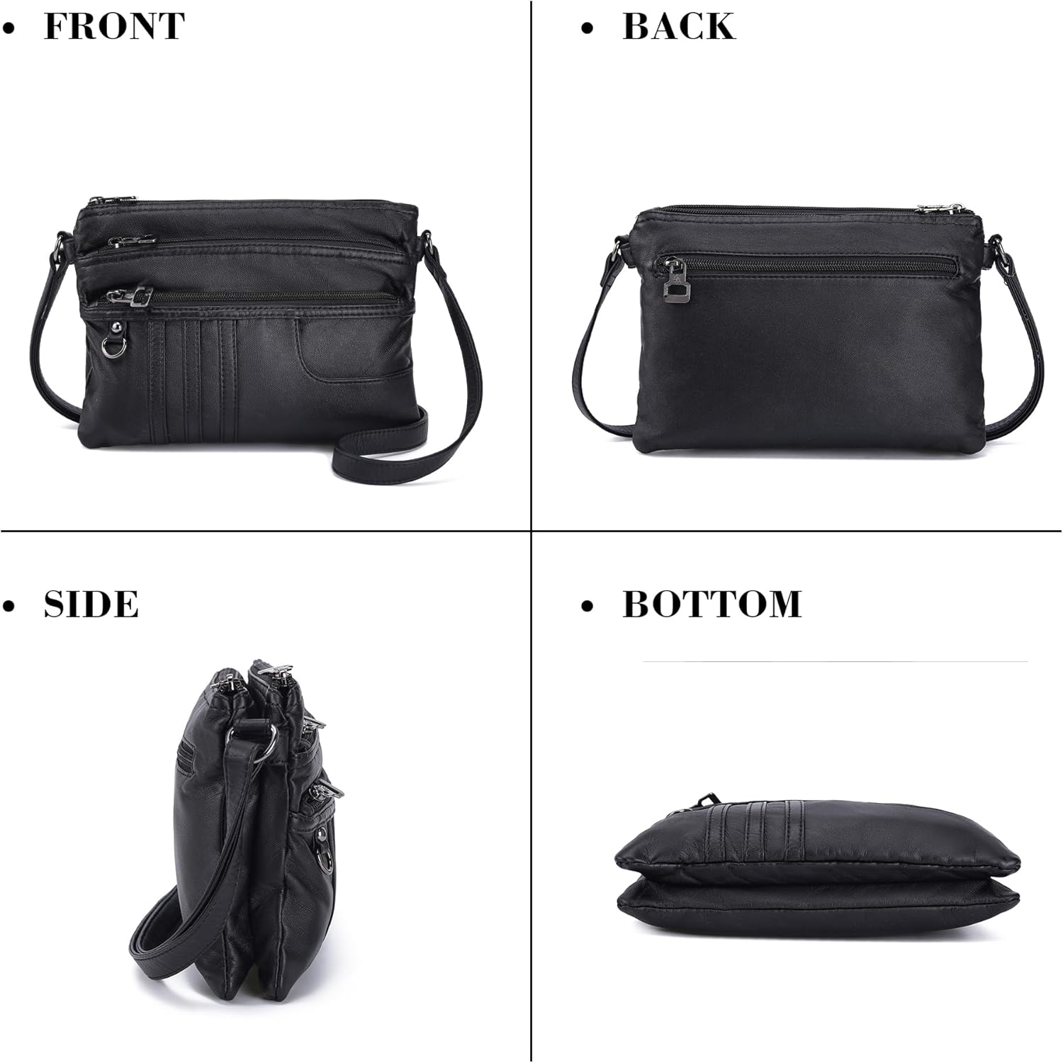 MINICAT Multiple Pockets Small Crossbody Purse Cell Phone Purse Shoulder Bags for Women Cross Body Bag for Woman - Image 6