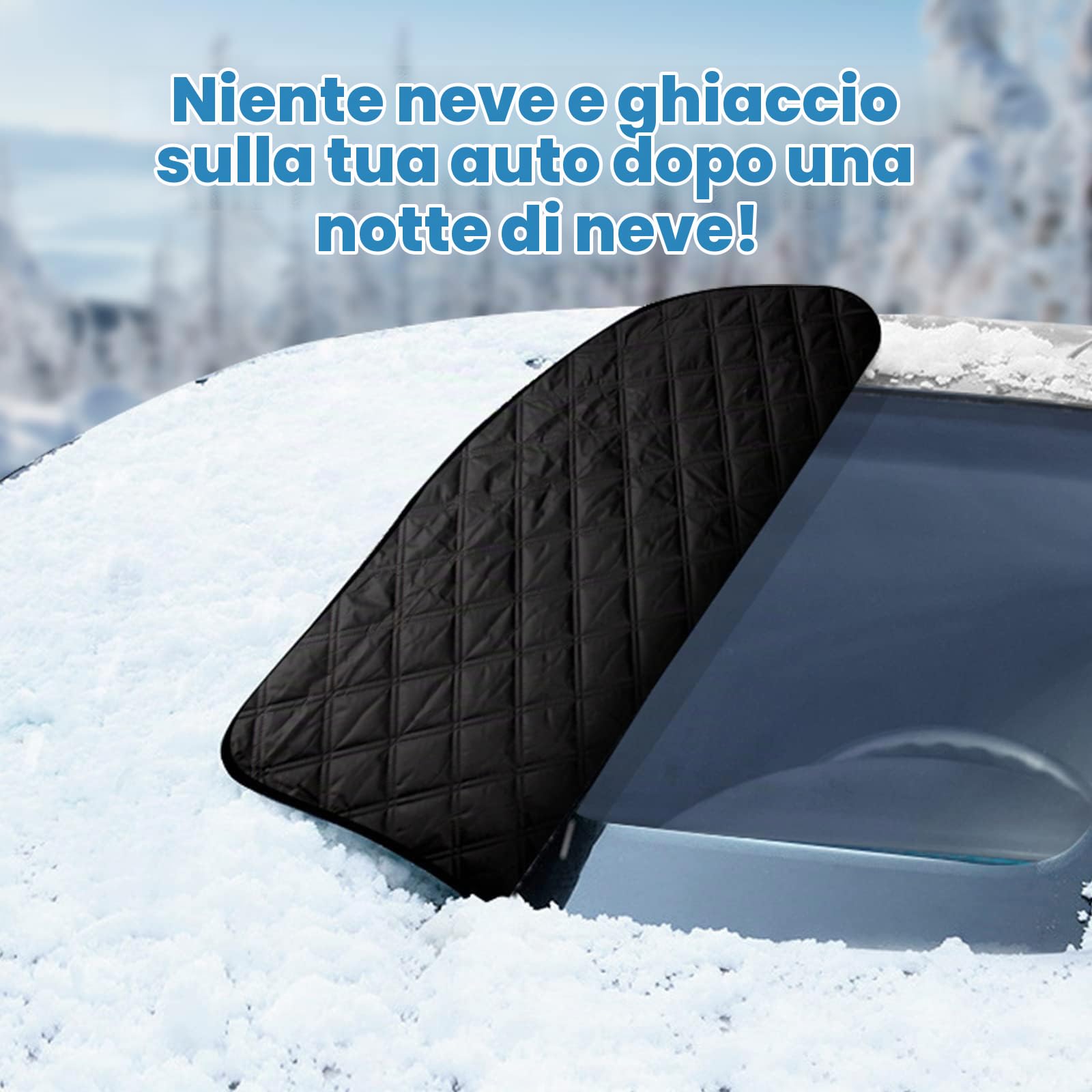 Protezione per parabrezza, parasole per auto anteriore, protezione per parabrezza con magnete, parasole per parabrezza auto, copertura per parabrezza auto, protezione per auto da ghiaccio, neve