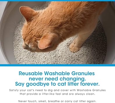 CatGenie A.I. Self-Cleaning Cat Litter Box with App Control, Automatic Self Washing, Flushing and Drying System, No Scooping or Litter Replacement, Multi Cat Friendly,