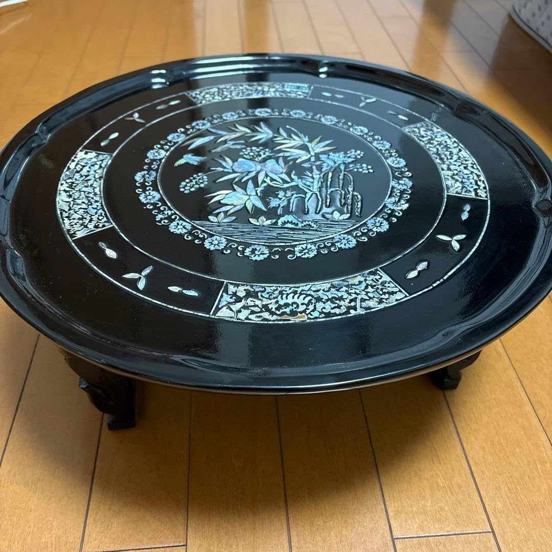Amazon｜［］螺鈿台アンティークテーブル インテリア家具｜座卓