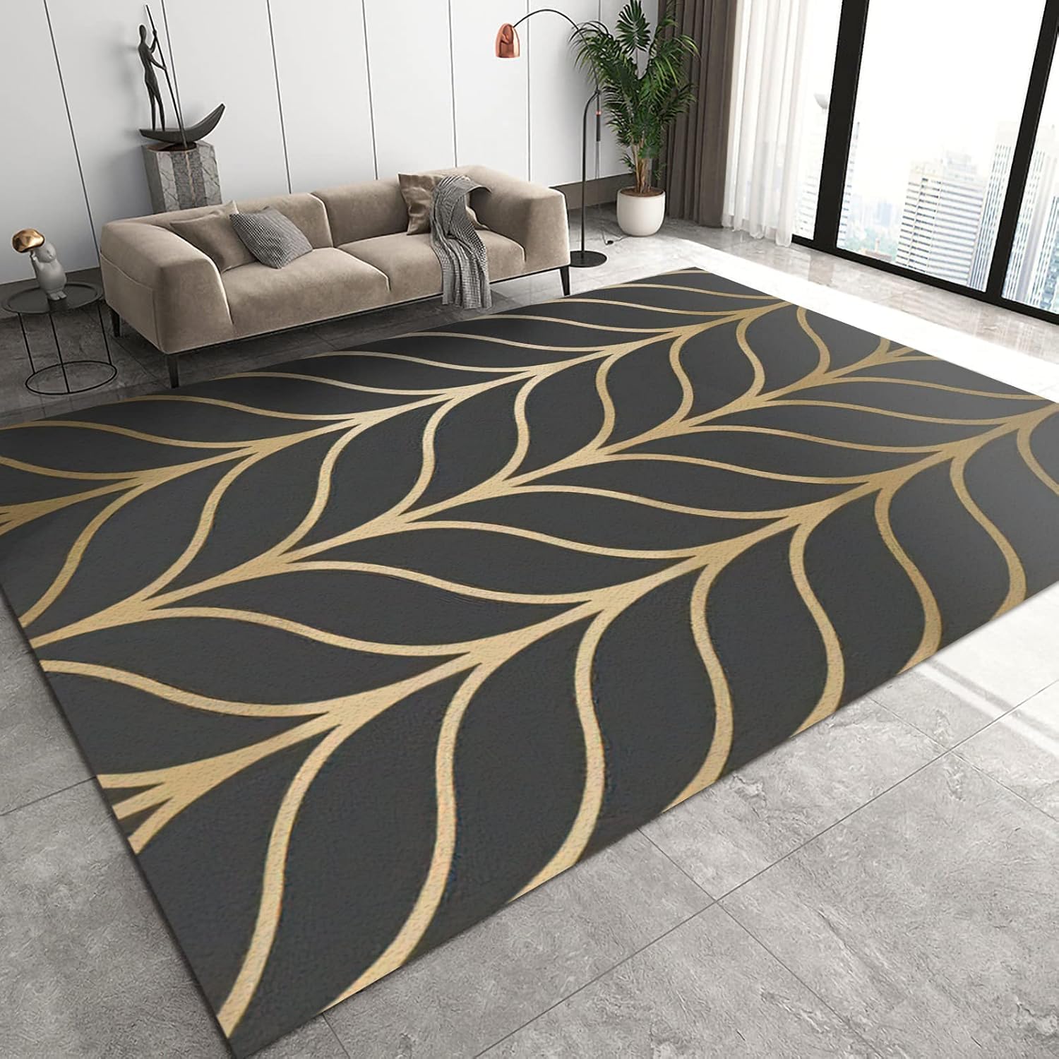 Tapis de chambre d'enfant doux et sécurisé avec motif imprimé 3D