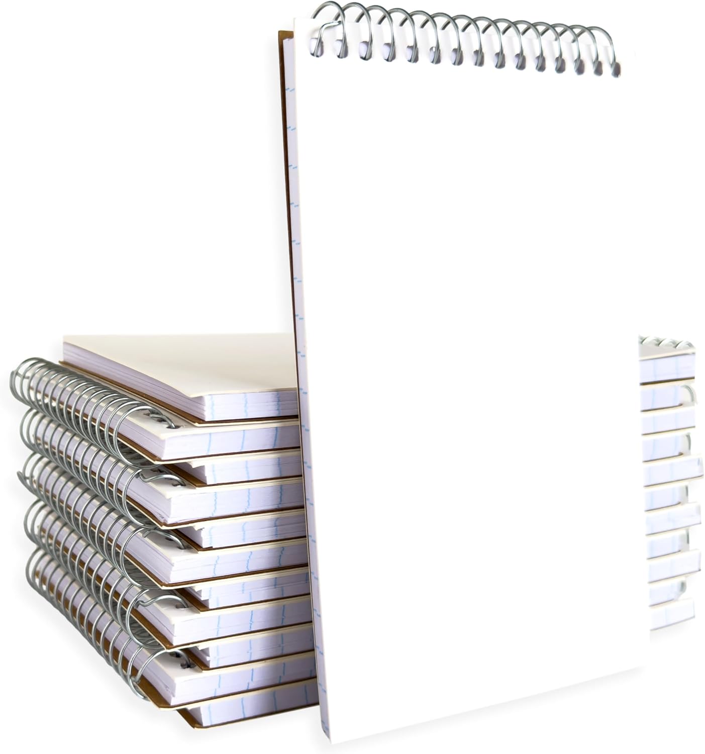 The Pocket Notebook – Spiral Notebook, Blank Cover Writing Pad, Field Book for Reporters, Journalists, & Law Enforcement, 70 Gregg Ruled Sheets, Top Bound – 3.75 x 6 Inches, 140 Pages (Pack of 12)