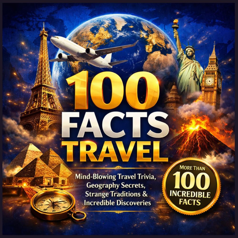 100 Facts Travel: Fun Travel Trivia, Strange Traditions, Geography Facts, Amazing Landmarks, and Incredible Discoveries From Around the Globe (Travel The World)