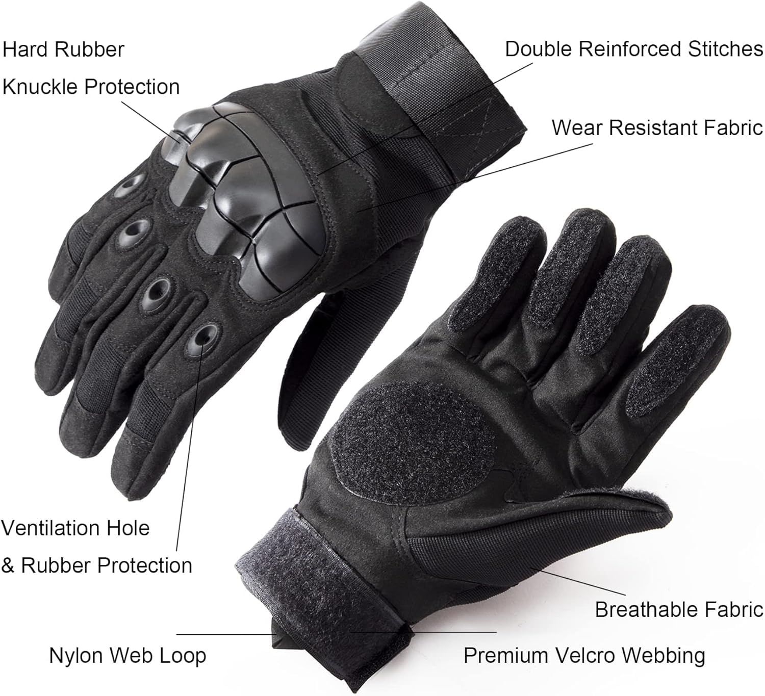 Guantes de Skateboard con Chispa, Deslizamiento Cuesta Abajo y Longboard Estándar - Frenos de Descenso para Hombres