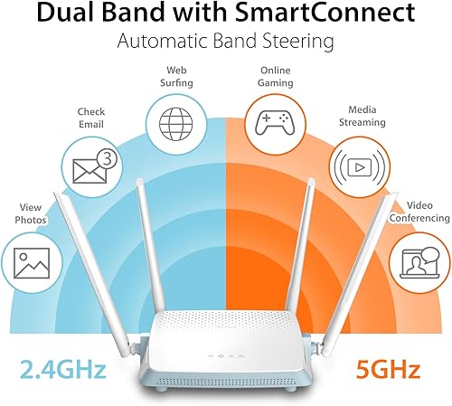 Miniatura 3 de D-Link R12, Eagle Pro Ai Smart WiFi Internet Router (AC1200) - Banda dual Gigabit Ethernet de alta potencia, controles parentales mejorados,