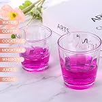 uxcell 10oz Acrylic Drinking Glasses, 2Pcs Plastic Reusable Tumblers Drinkware Unbreakable Water Glasses Cups Stackable & Dishwasher Safe for Home Outdoors Restaurant, Orange