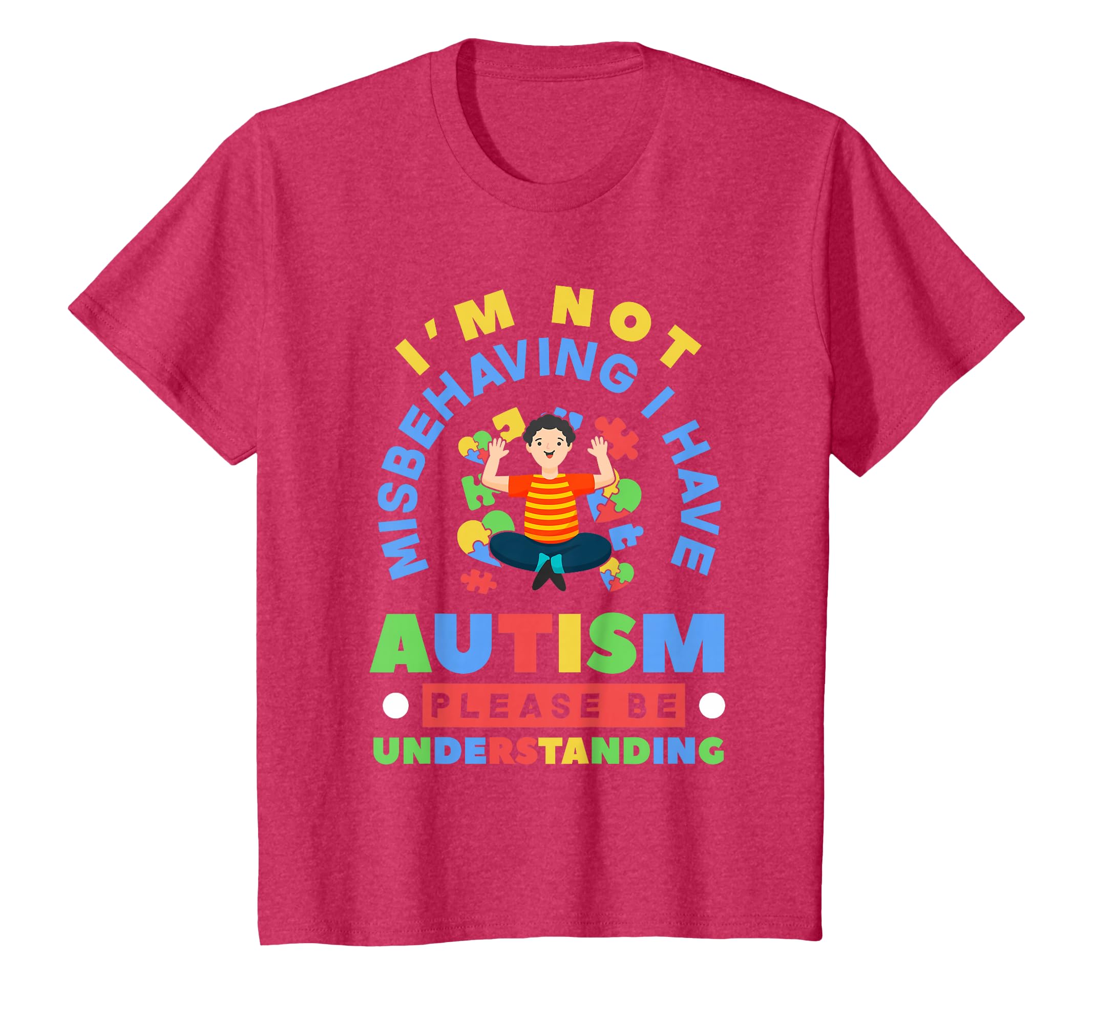 T-shirt Homme 'Autism We Will Always Be There' - Coton - Coupe Ample - Neuf Sur Commande