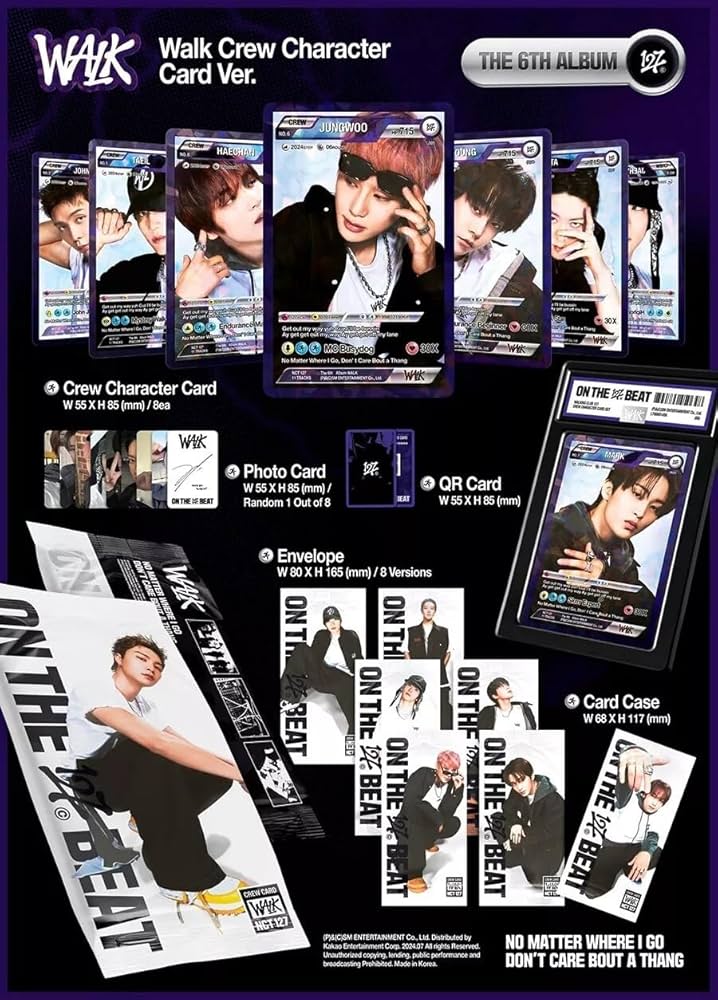 Amazon.com: NCT 127 WALK The 6th Album (Walk Crew Character