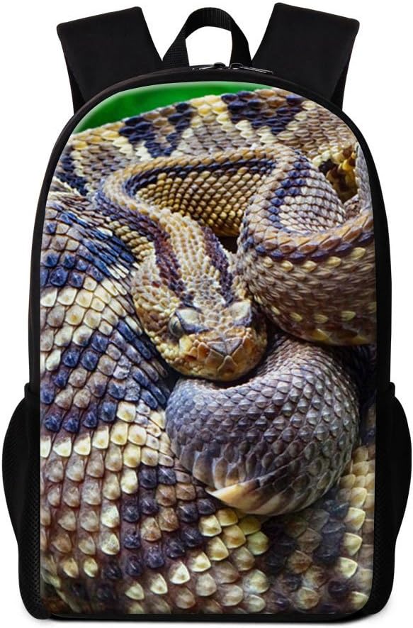 GIVE ME BAG Generic Snake Backpack for Children Cool Bagpack for Boys Day Packs