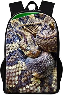Generic Snake Backpack for Children Cool Bagpack for Boys Day Packs