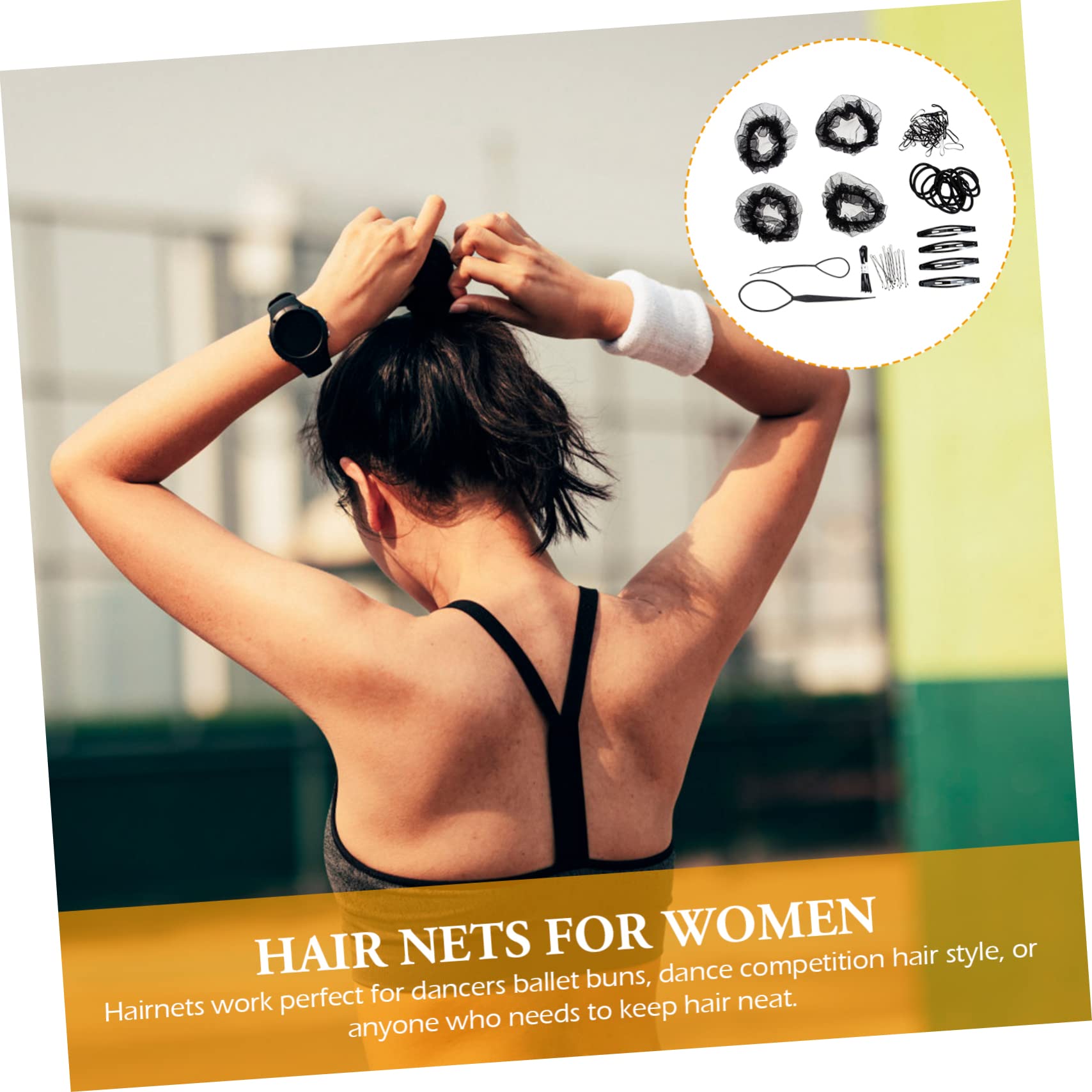 DOITOOL 5sätze Unsichtbare Haarnetze Für Duttfrisuren Elastische Haarnetze Für Frauen Und Mädchen Atmungsaktiv Und Komfortabel Für Ballett Und Hochsteckfrisuren