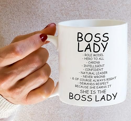 Miniatura 5 de Retreez Taza divertida  Jefa Lady modelo a seguir Descripción del cuidado de las tazas de café de cerámica de 11 onzas  Divertido, sarcasmo,