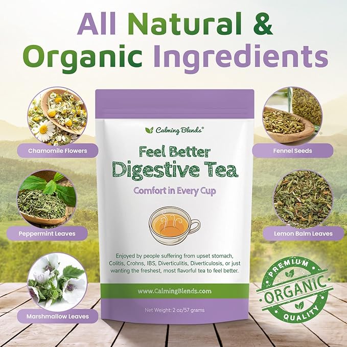 Té Digestivo Orgánico en Hojas Sueltas - 2 Onzas miniatura 4
