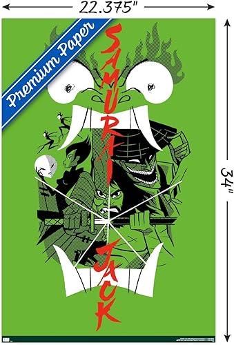 Miniatura 3 de Trends International Samurai Jack - Póster de pared, 34 pulgadas de largo x 22.4 pulgadas, versión premium sin marco