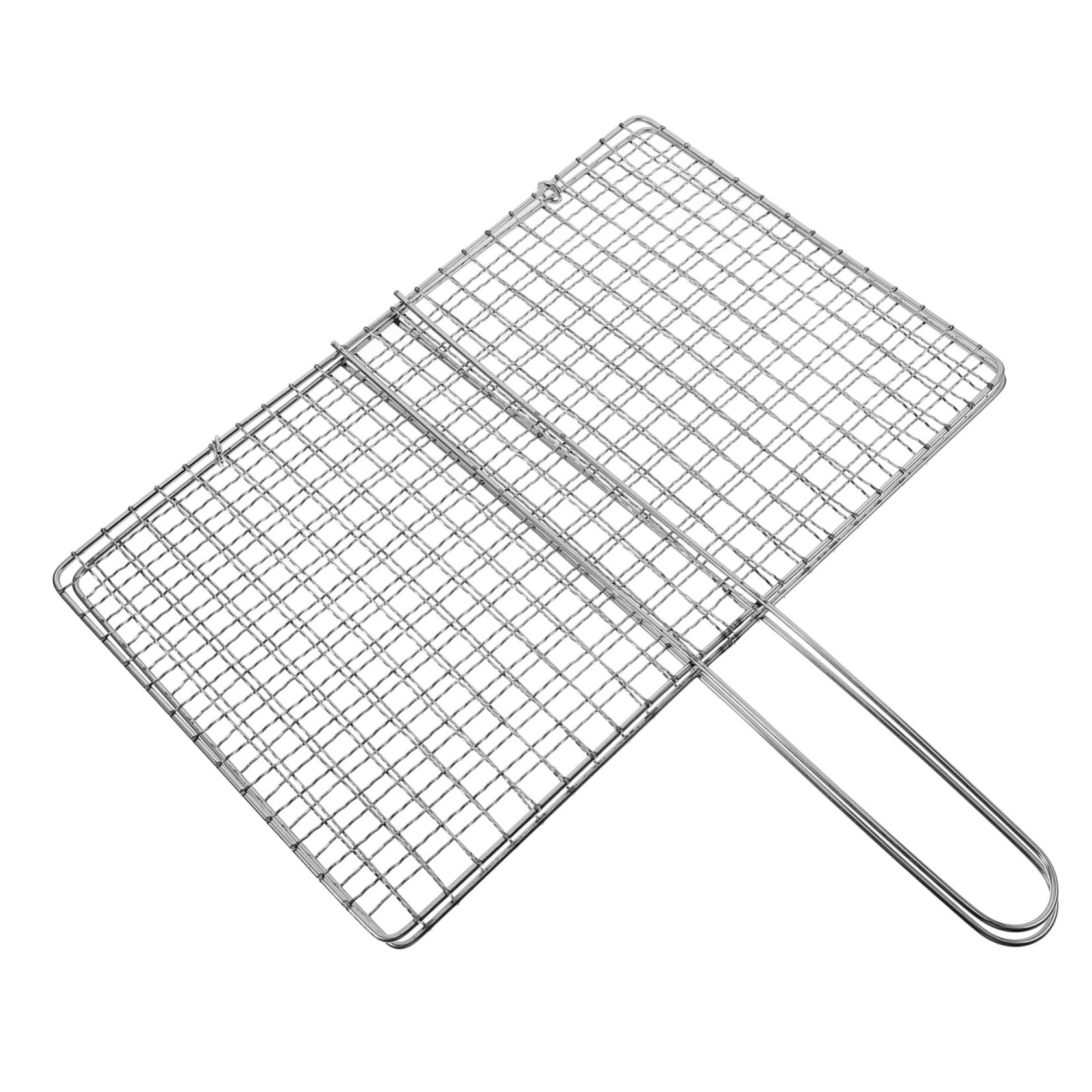 Milisten Grill Set for Outdoor Bbq Tongs Fish Basket Vegetable Grill Clip Stainless Steel Durable and Easy to Clean