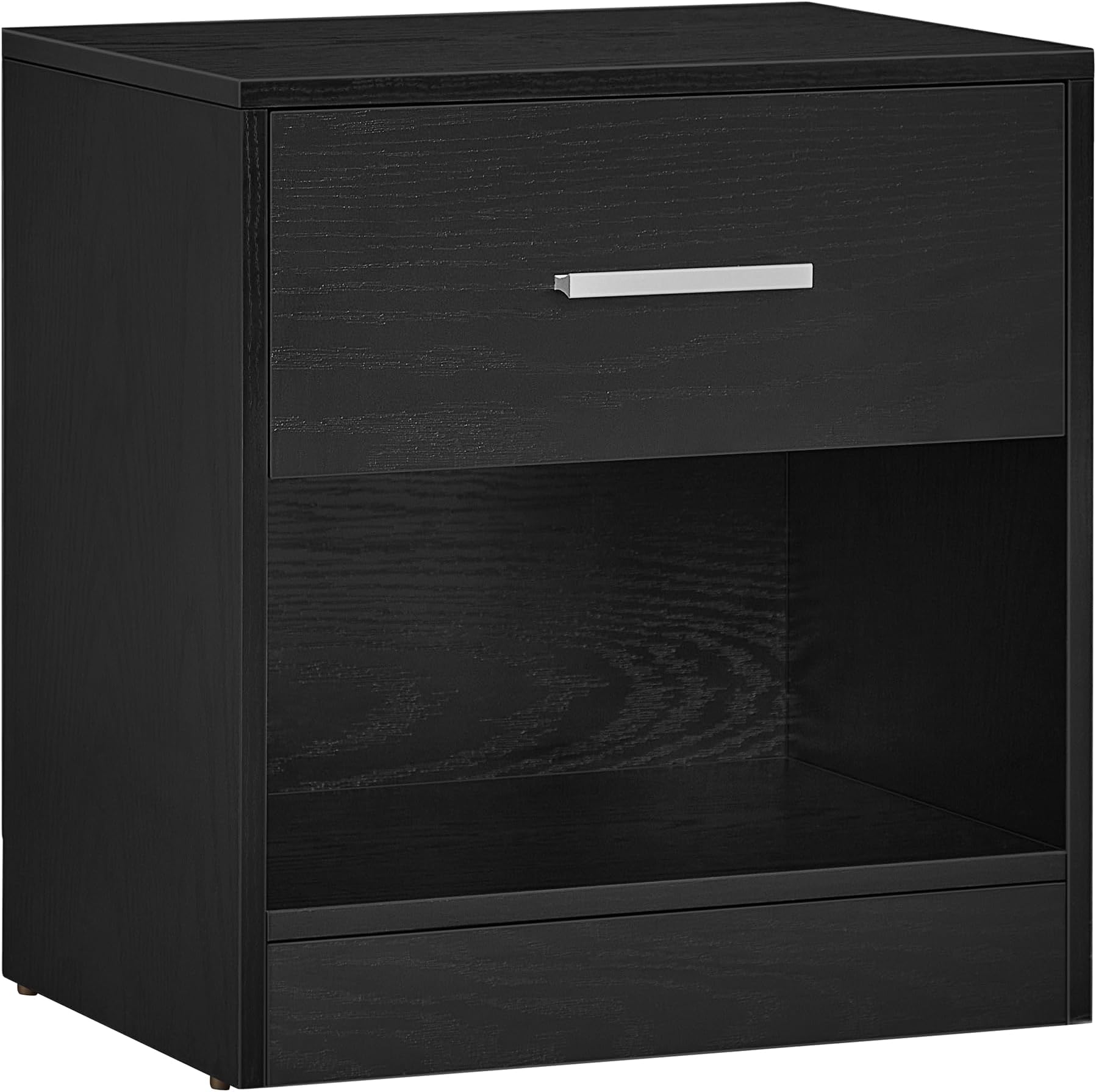 JERX Nachttisch Weiß Mit Schublade - Moderner Beistelltisch 42x65cm