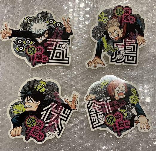 Amazon 呪術廻戦 超美品 漫画特典 ステッカー シール コミック 先着限定 書店 初版 五条悟 虎杖悠仁 伏黒恵 釘崎野薔薇 ストリート風 アニメ 萌えグッズ 通販