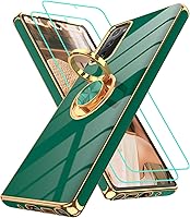 Vista 25 de Gritup Funda para Samsung Galaxy A14 5G: Funda para Samsung A14 2 piezas, protector de pantalla, soporte de anillo de rotación de 360°, soporte