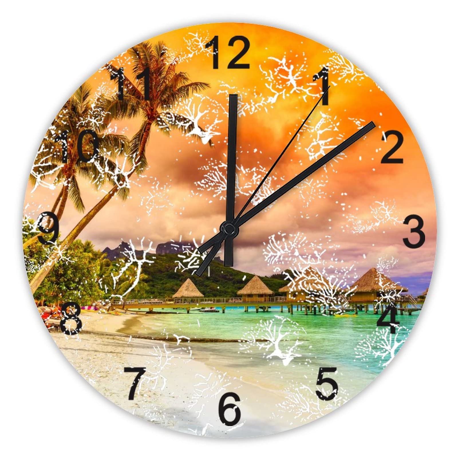 Horloge murale silencieuse pour stopper le bruit du tic-tac dans la cuisine ou le bureau
