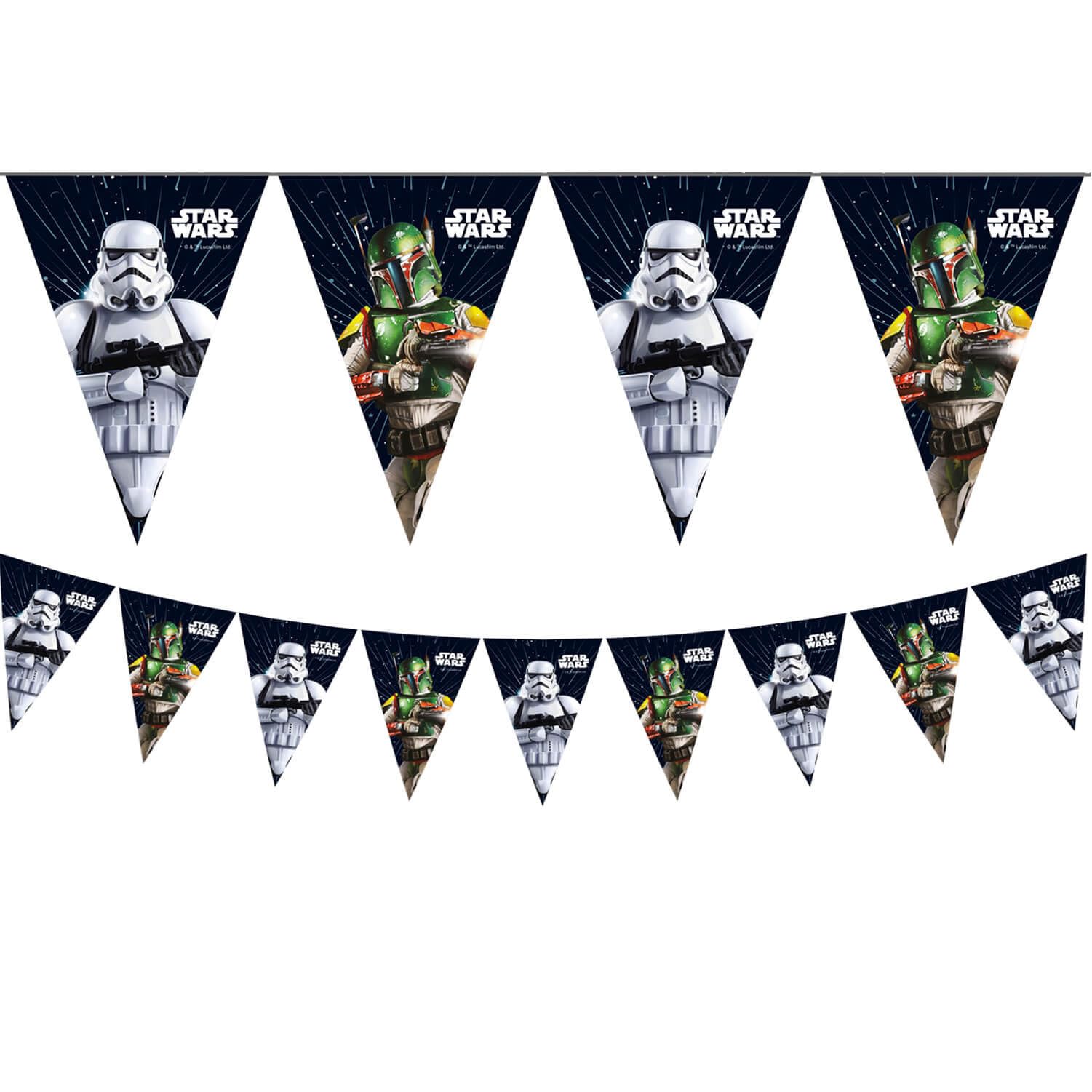 Procos 10215307DY - Set de fête Star Wars Galaxy, 46 pièces de vaisselle jetable pour anniversaire d'enfant et fête à thème, décoration de table, unbekannt