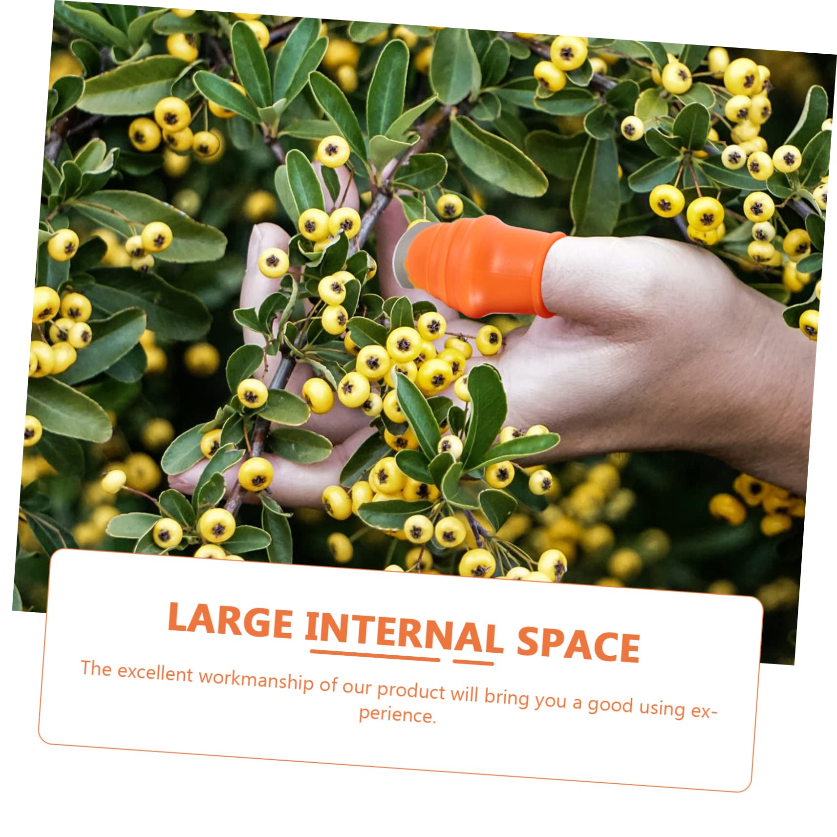 BCOATH Garden Thumb Cutter Silicone Tool 1 Set Vegetable Fruit Finger Cutting Harvesting Cutter