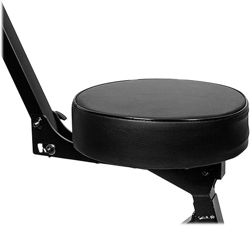 Miniatura 8 de Rockville RDS42 Silla ajustable para DJguitarratamborteclado, 5 alturas (22-31 pulgadas), plegable, asiento y respaldo acolchados, reposapiés