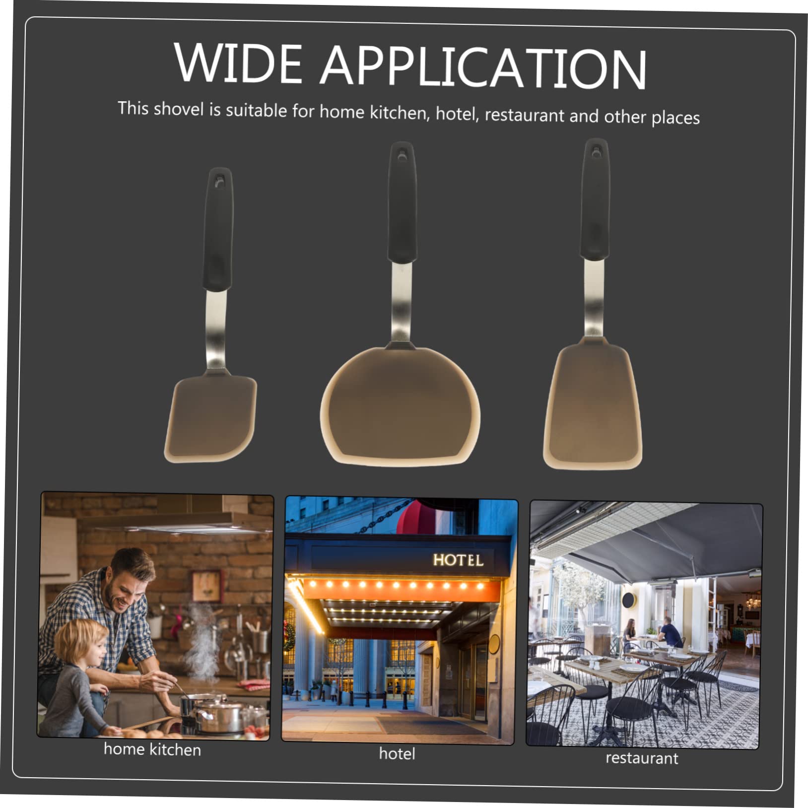 MAGICLULU Spatole in Silicone 3pezzi Antiaderenti per Cucina Domestica e Professionale Utensili Multiuso Flessibili