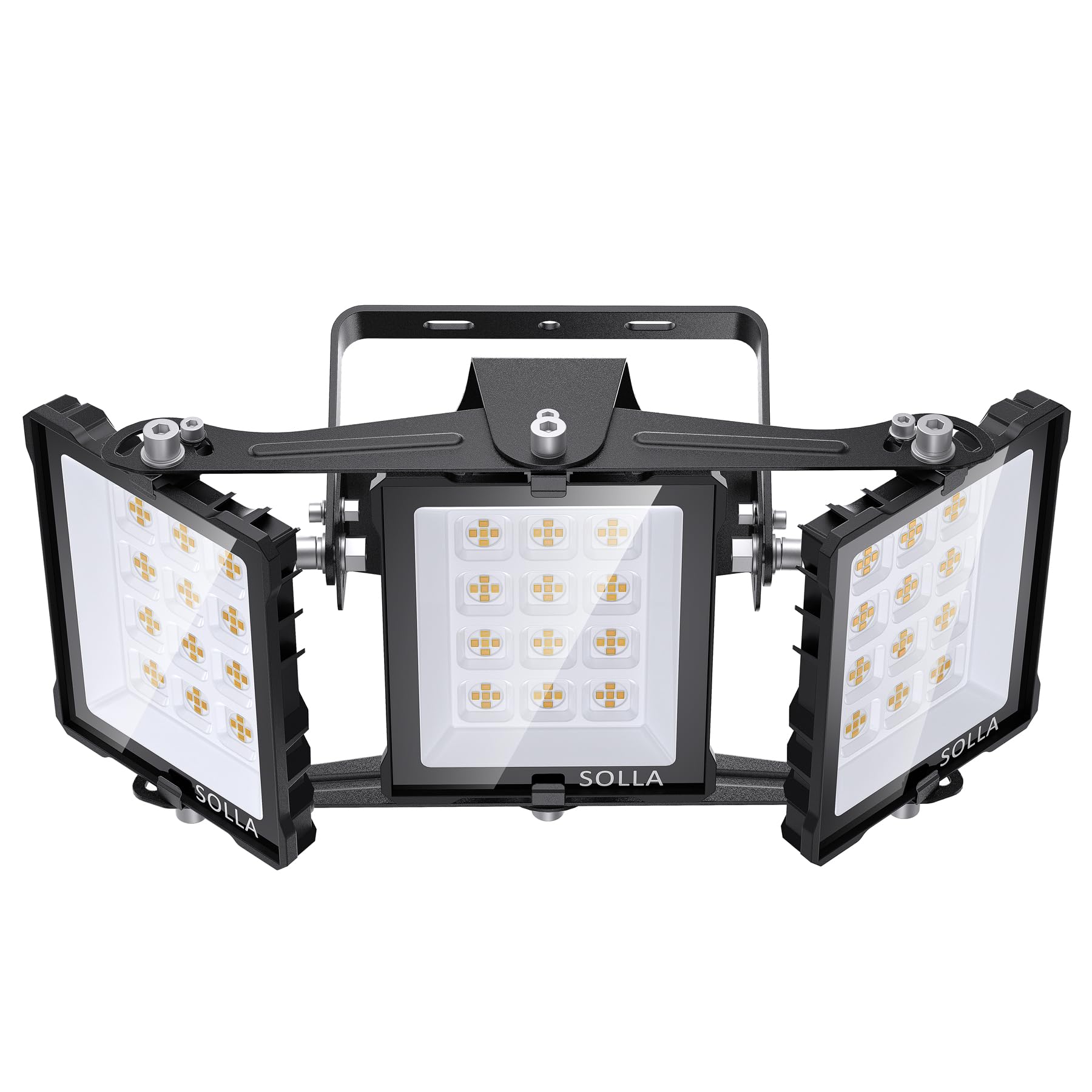 SOLLA 150 W 2025 Plus - Luce di inondazione a LED per esterni, ultra luminosa, 15000 lm, 6000 K, colore bianco Daylight IP66, impermeabile, Stadium Lights, luci di sicurezza per cortili
