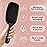 Lily England Curly Hair Brush - Pain-Free Detangling & Styling Brush With Flexible Bristles for Wet & Dry Hair - Easy to Hold for 3c to 4c Hair, Black