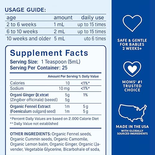 Miniatura 5 de Bebés Magic T Baby Sleep Gripe Water para aliviar los cólicos y gases del bebé, suave y seguro, apoya la comodidad de los cólicos y los gases