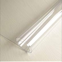 Toptablecloths Transparent PVC 1.5 mm Waterproof Oilproof Table Cover 27.5"x27.5" 70x70 cm